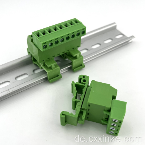 5,08 mm Steckdelibel Draht zum Drahtanschluss Block DIN-Schienenmontage Typ XK2EDG-UVK-5.08 mm